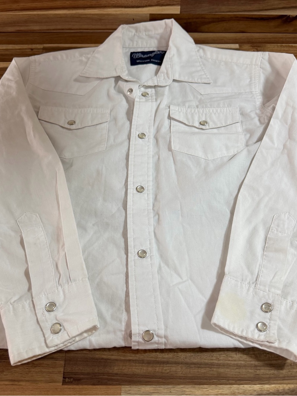 Wrangler White Long Sleeve Western Button-Down Shirt - Picture 2 of 7